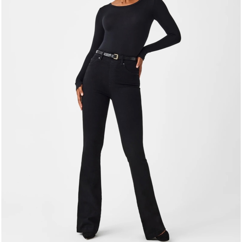 Spanx Black Flare Jeans (regular) Size Small